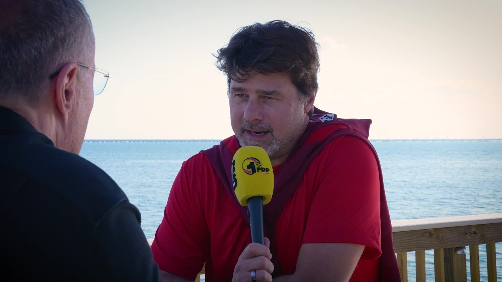 Mauricio Pochettino durante la entrevista con Andrés Cantor