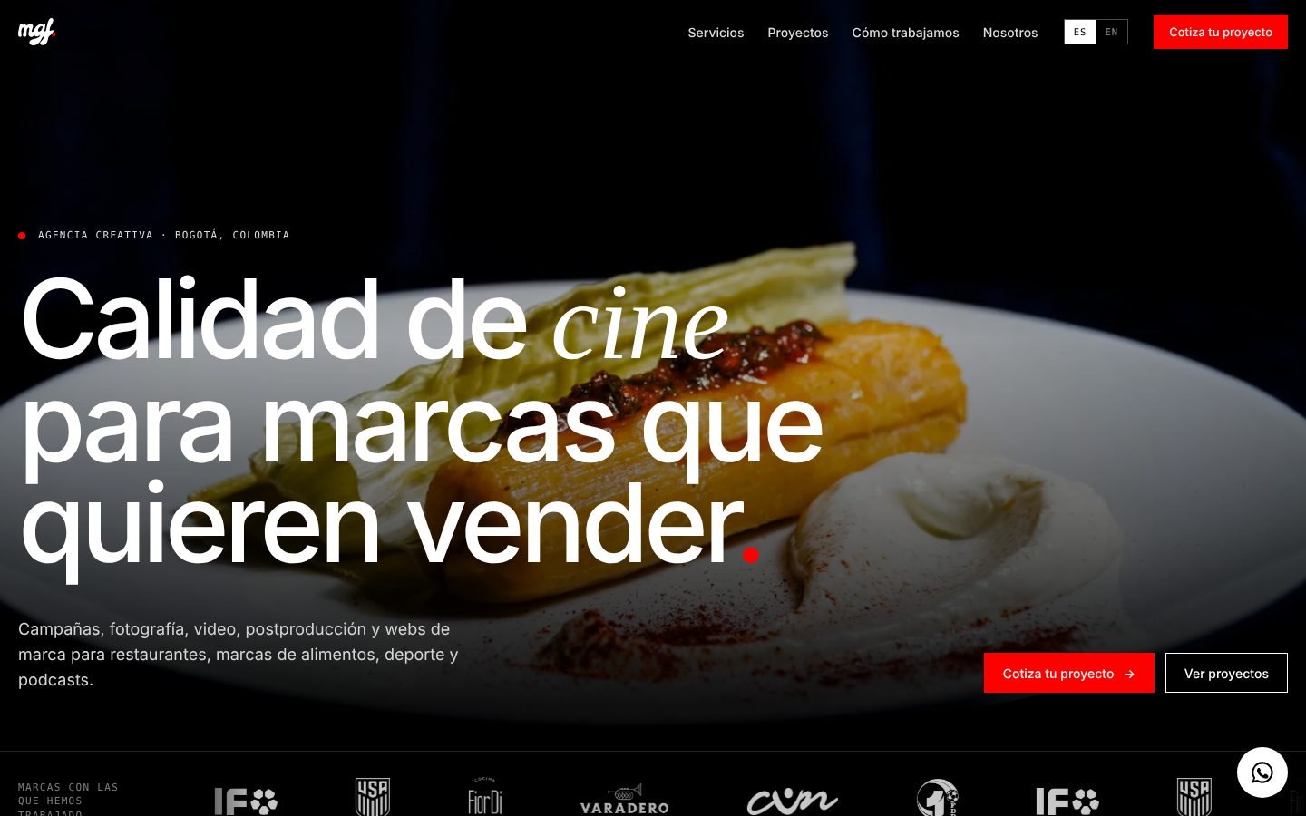 Sitio web de Mg.films